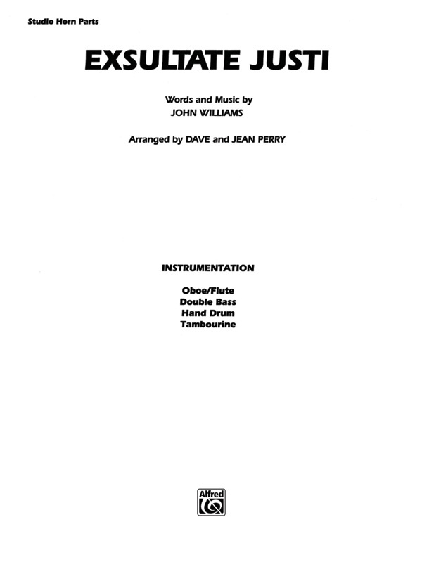 Exsultate Justi Instrumental Parts