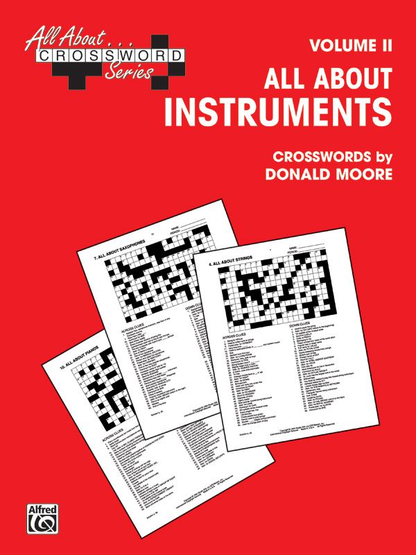 All About . . . Crossword Series, Volume Ii -- All About Instruments Book