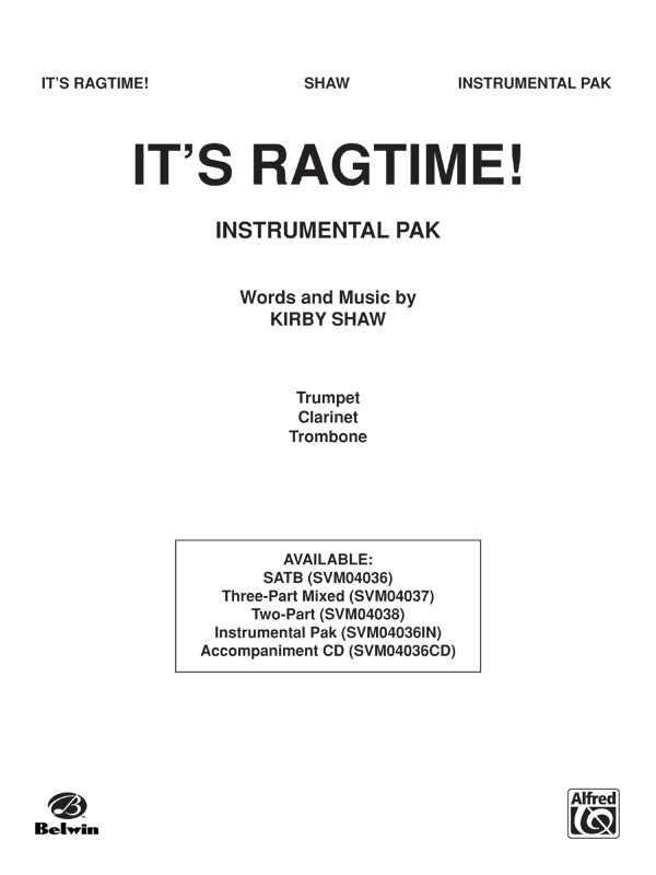 It's Ragtime! Instrumental Parts