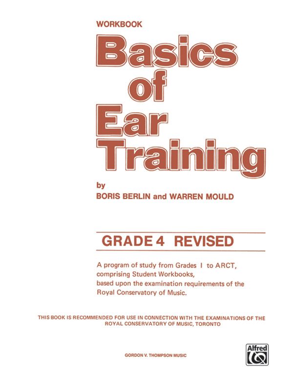 Basics Of Ear Training, Grade 4 Book