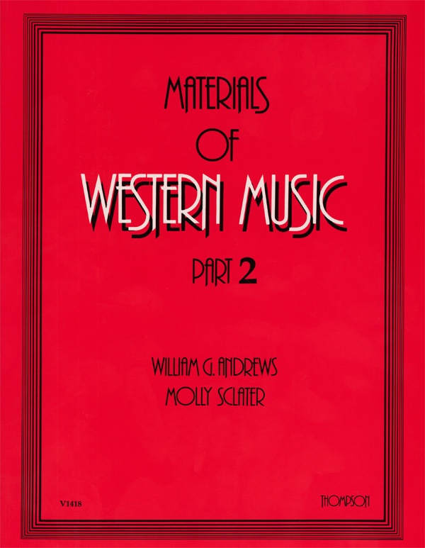Materials Of Western Music, Part 2 Book