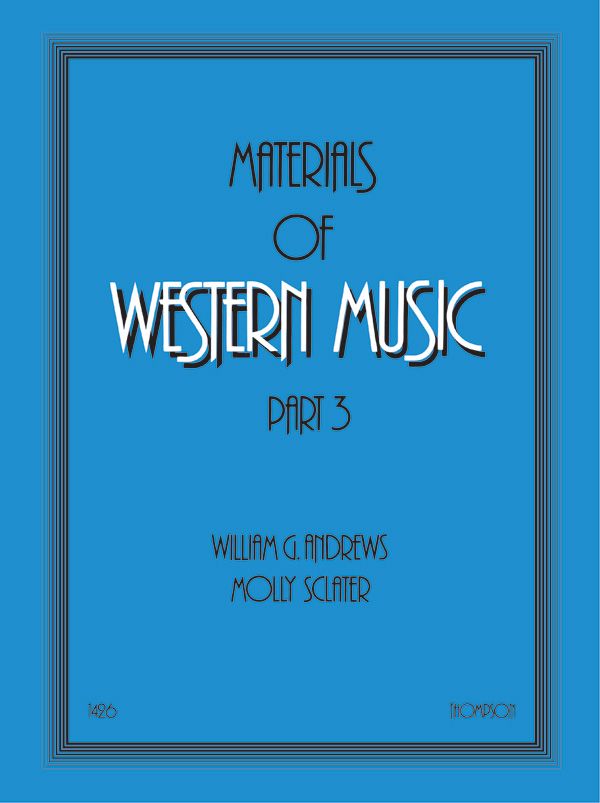 Materials Of Western Music, Part 3 Book