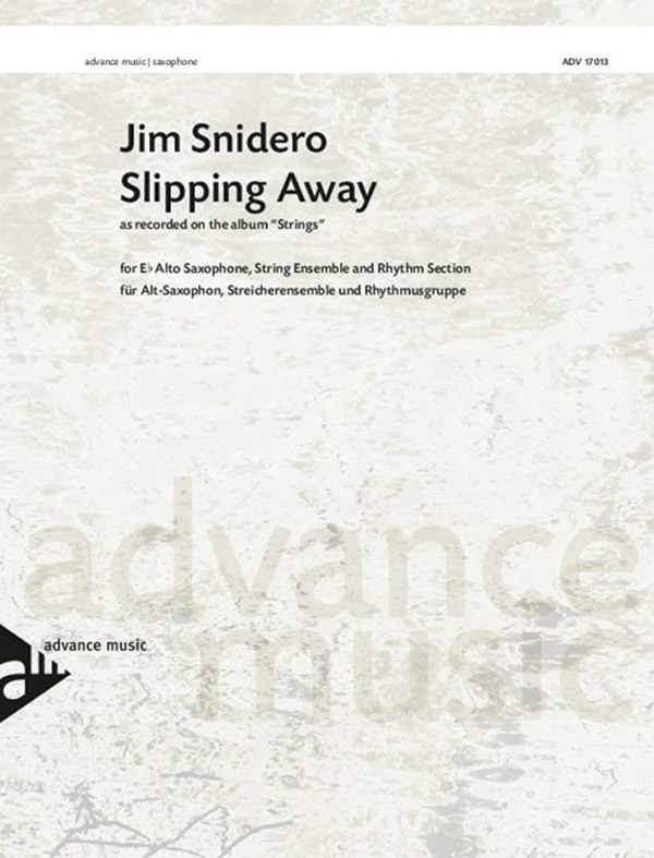 Slipping Away As Recorded On The Album Strings Conductor Score & Parts