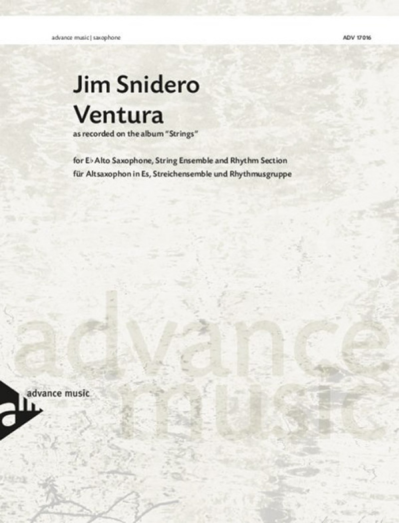 Ventura As Recorded On The Album Strings Conductor Score & Parts