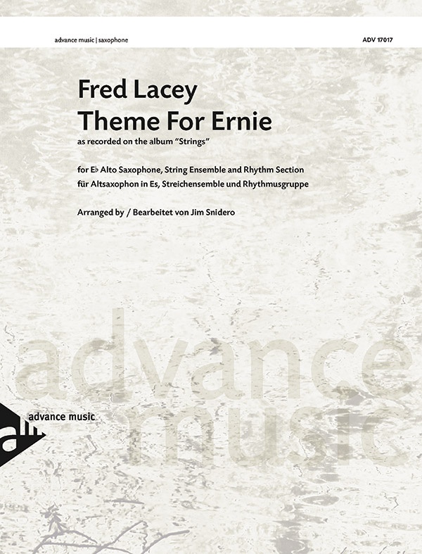 Theme For Ernie As Recorded On The Album Strings Conductor Score & Parts