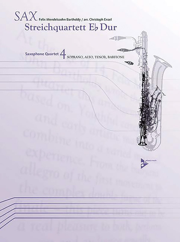 Sax Streichquartett E-Flat Dur Conductor Score & Parts