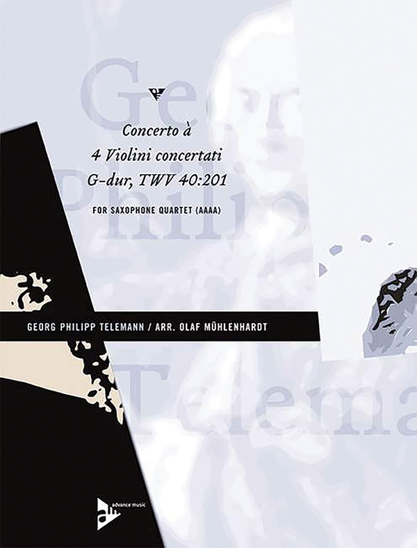 Concerto à 4 Violini Concertati G-Dur Twv 40:201 Conductor Score & Parts