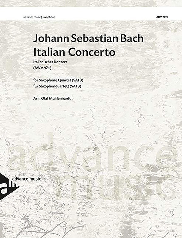 Italian Concerto (Bwv 971) Conductor Score & Parts