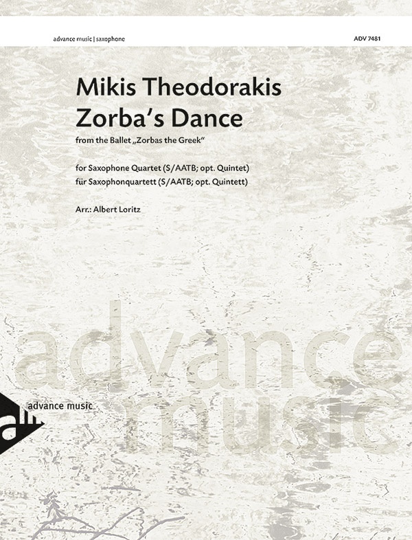 Zorba's Dance From The Ballet "Zorbas The Greek" Conductor Score & Parts