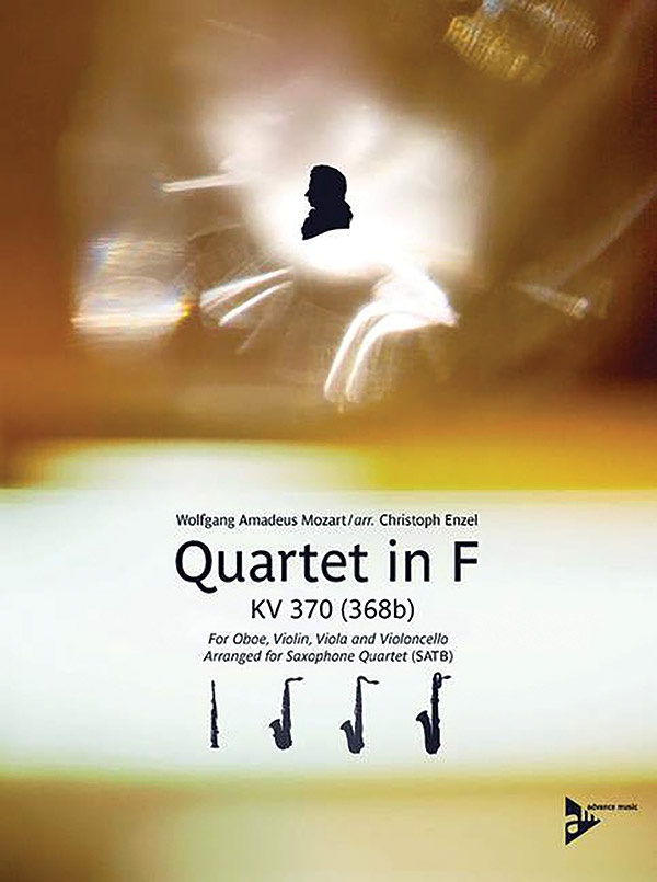 Quartet In F Kv 370 (368B) For Oboe, Violin, Viola And Violoncello, Arranged For Saxophone Quartet Conductor Score & Parts