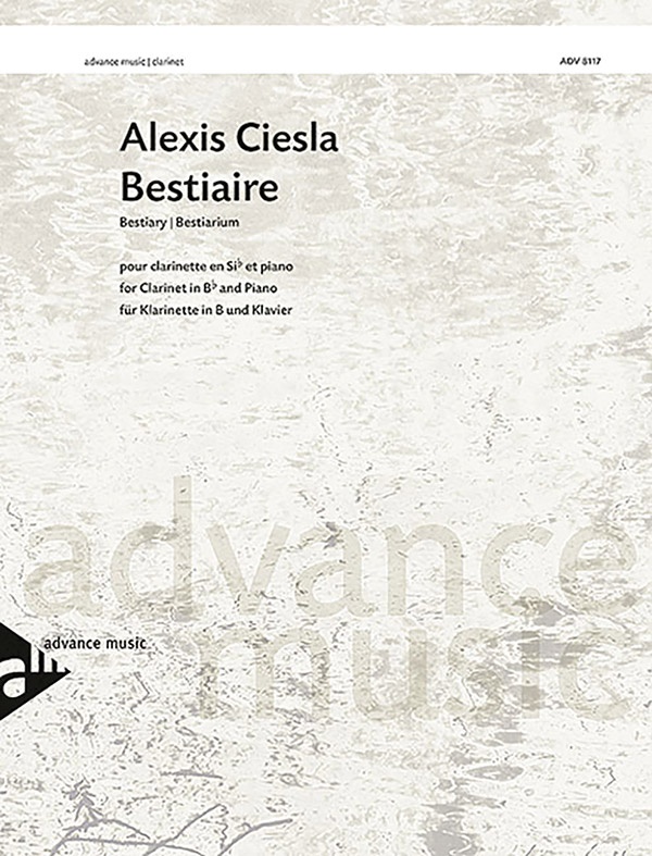 Bestiaire Clarinet And Piano Conductor Score & Parts