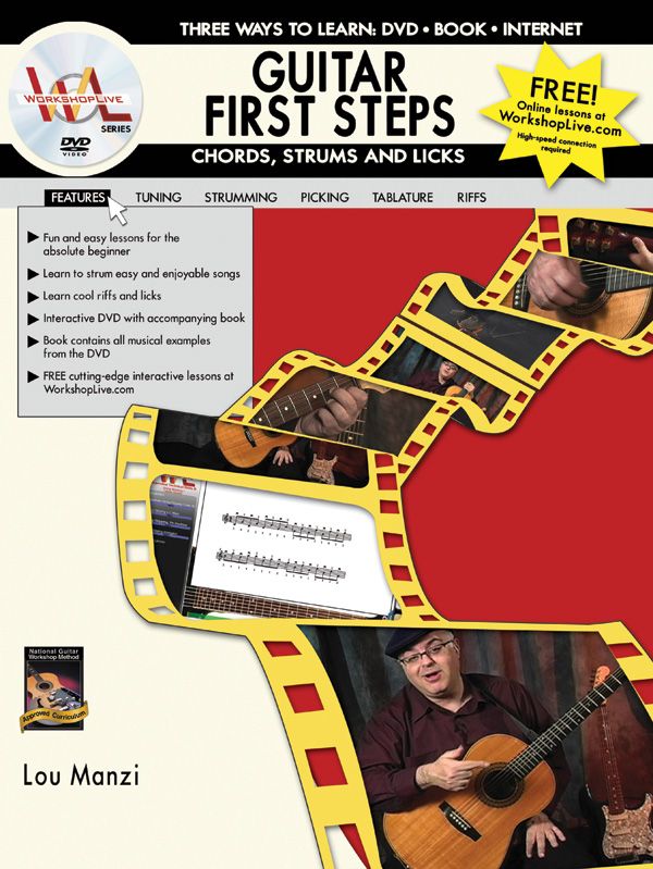 Guitar First Steps: Chords, Strums, And Licks Book & Dvd