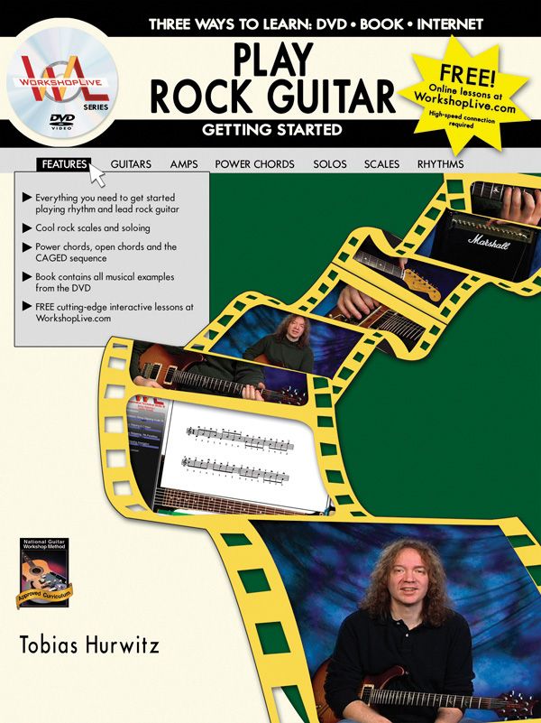 Play Rock Guitar: Getting Started Three Ways To Learn: Dvd * Book * Internet Book & Dvd