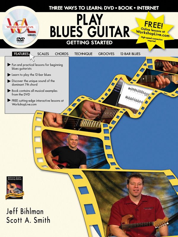 Play Blues Guitar: Getting Started Three Ways To Learn: Dvd * Book * Internet Book & Dvd
