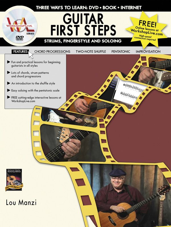 Guitar First Steps: Strums, Fingerstyle And Soloing Book & Dvd