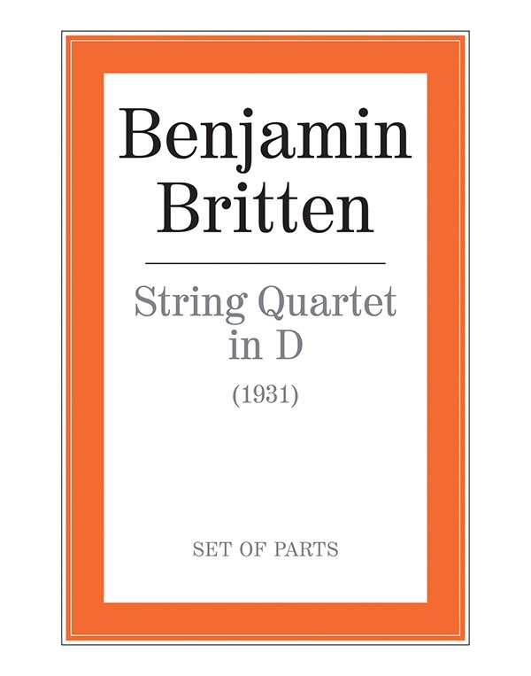 String Quartet In D Score & Parts