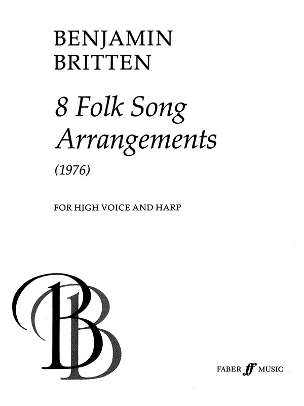 Eight Folk Songs for High Voice and Harp Book