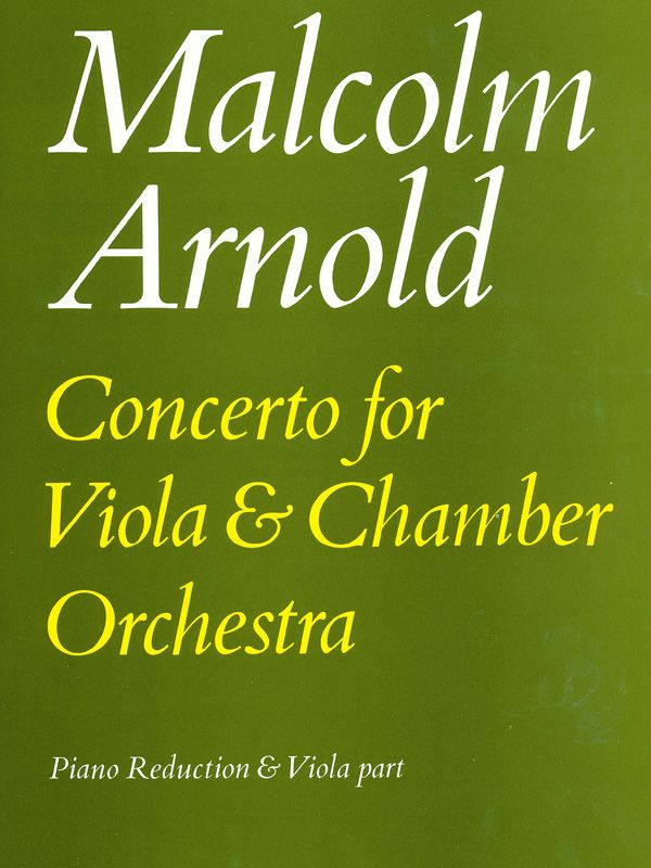 Concerto For Viola Piano Reduction And Viola Part Parts