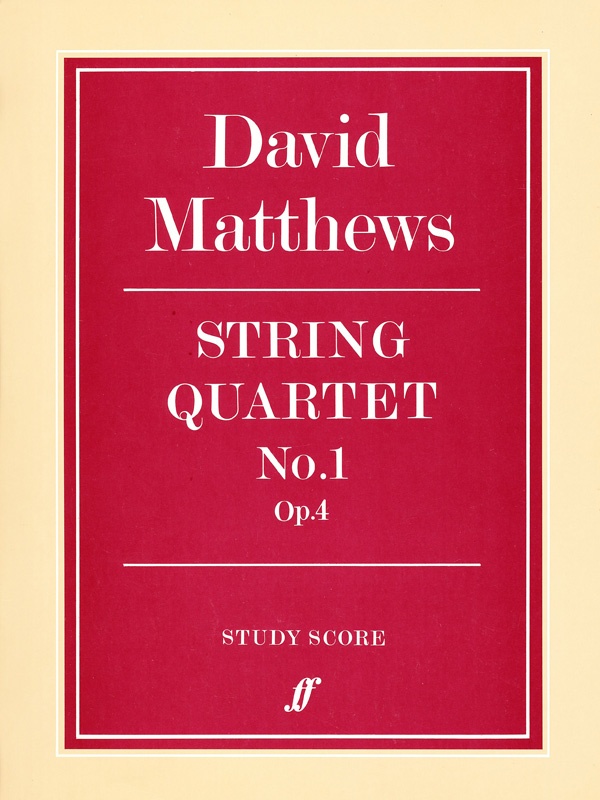 String Quartet No. 1 Study Score