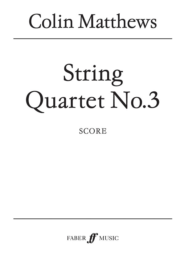 String Quartet No. 3 Score
