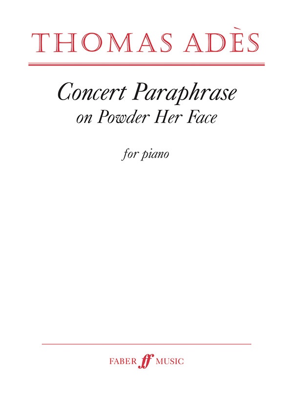 Concert Paraphrase On Powder Her Face Book