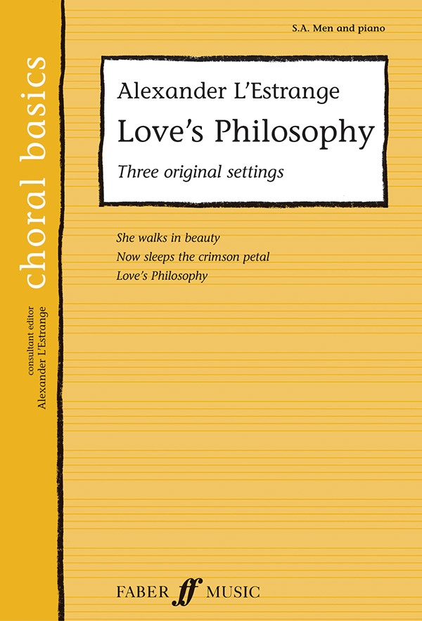 Love's Philosophy Three Songs Of Love Book