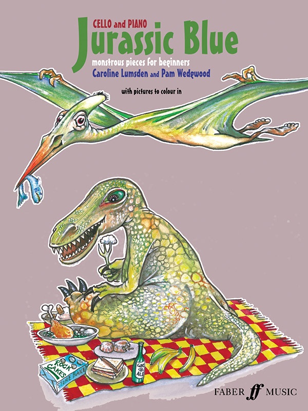 Jurassic Blue For Cello Monstrous Pieces For Beginners Book