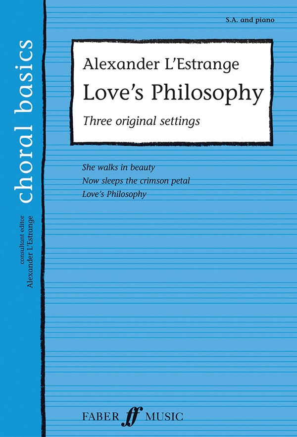 Love's Philosophy Three Songs Of Love Book