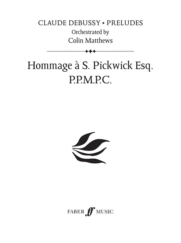 Hommage A S. Pickwick Esq. Prelude 7 Study Score