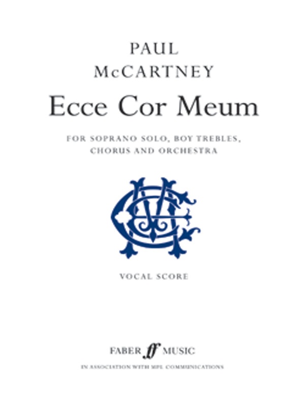 Ecce Cor Meum Vocal Score