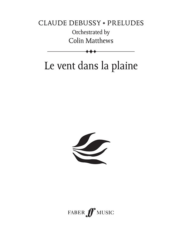 Le Vent Dans La Plaine Prelude 13 Study Score