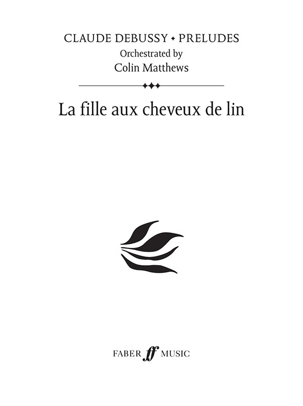 La Fille Aux Cheveux De Lin Prelude 22 Study Score