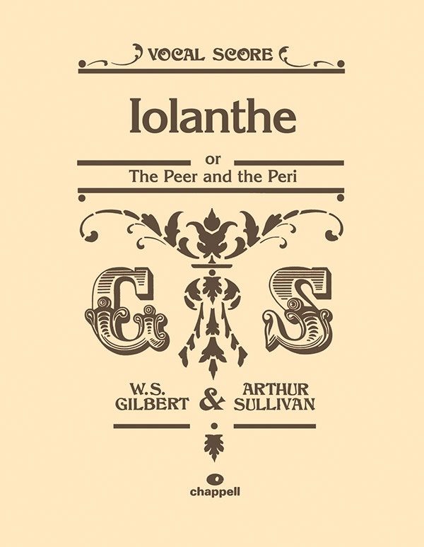 Iolanthe Or The Peer And The Peri Vocal Score
