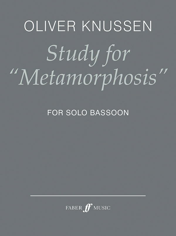 Study For "Metamorphosis" For Solo Bassoon Book