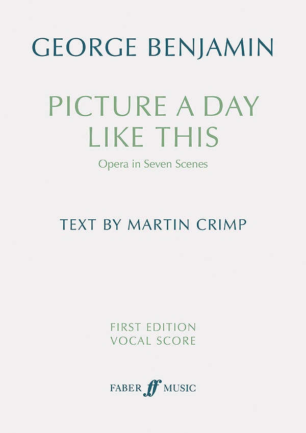Picture A Day Like This (First Edition Vocal Score) Book