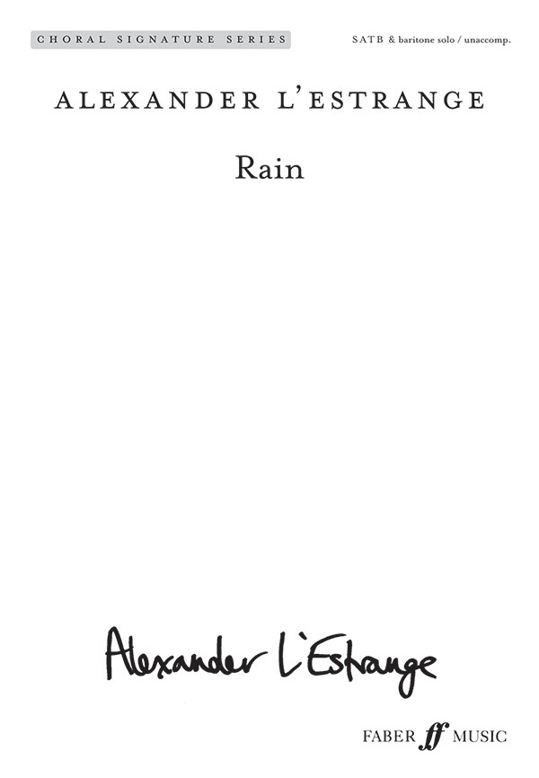 Rain Choral Octavo