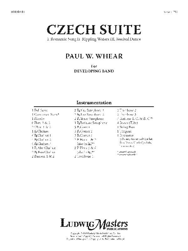 Czech Suite Condensed Score