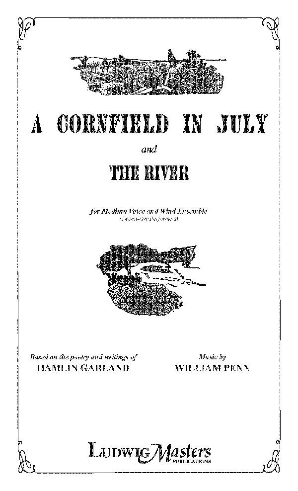 A Cornfield In July And The River Oversized Full Score