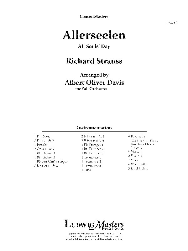 Allerseelen Full Score