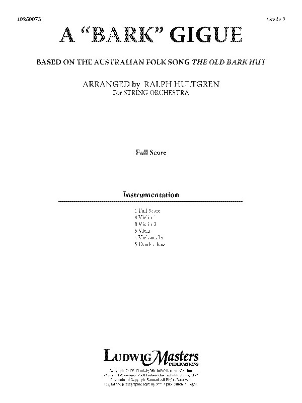 A Bark Gigue Full Score