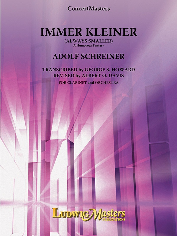 Immer Kleiner For Solo Clarinet And Orchestra Score And Parts