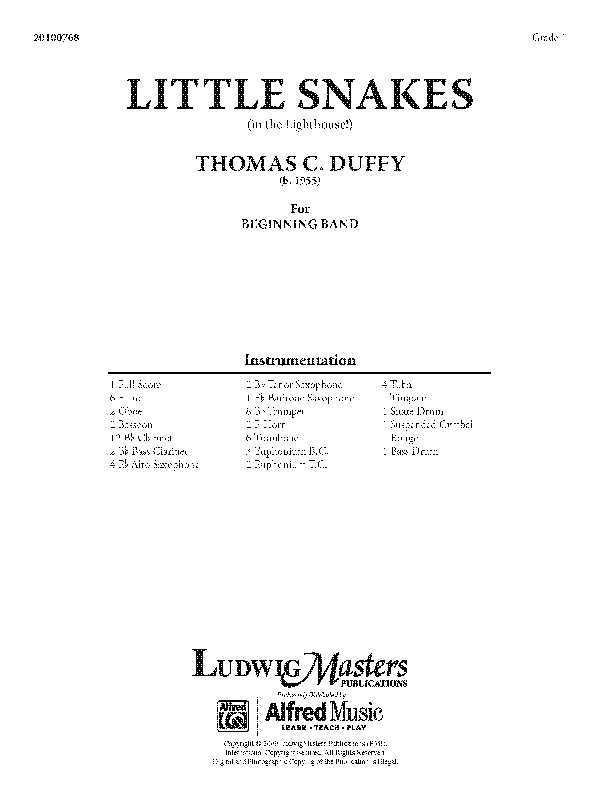 Little Snakes Full Score