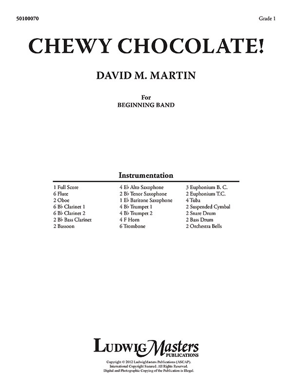 Chewy Chocolate! Conductor Score
