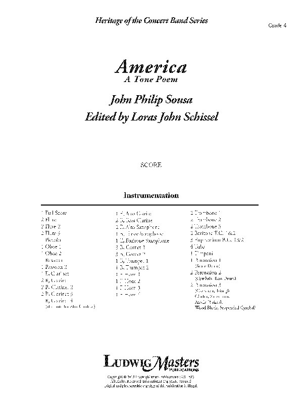 America: Tone Poem Score