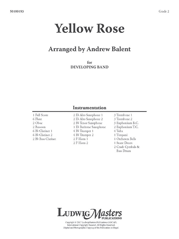 Yellow Rose Full Score
