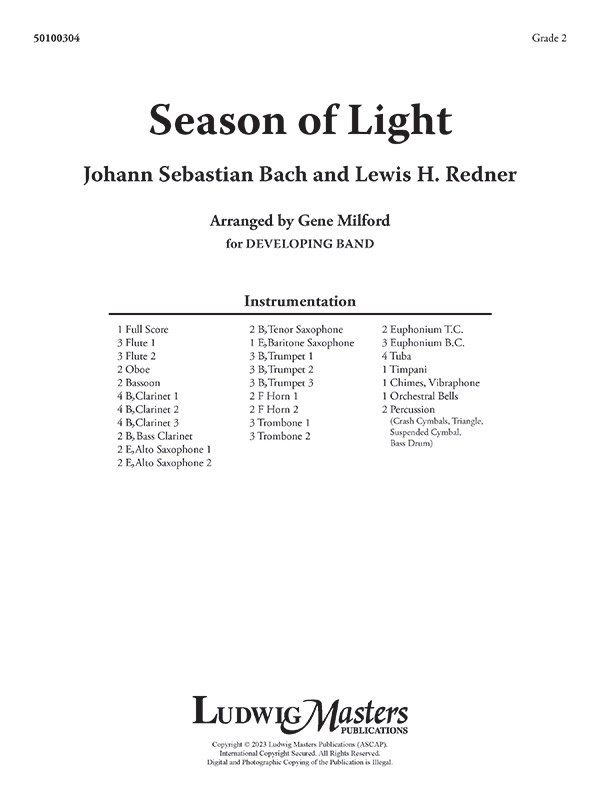 Season Of Light Score