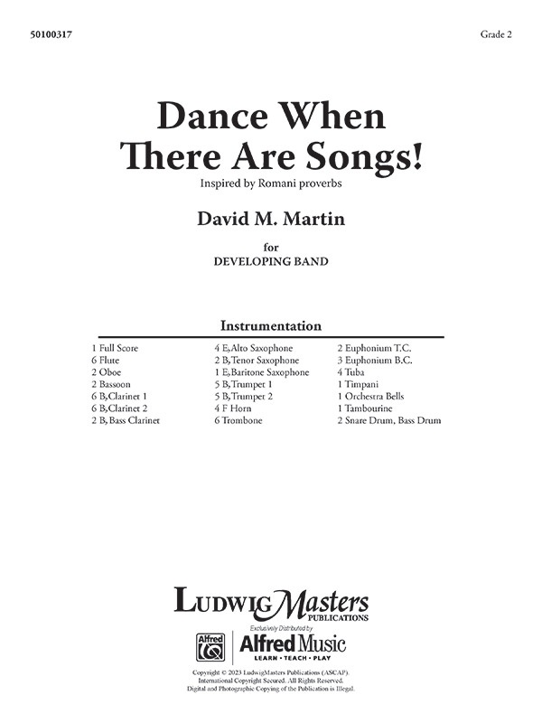 Dance When There Are Songs Score