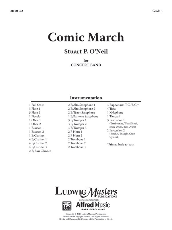 Comic March Score