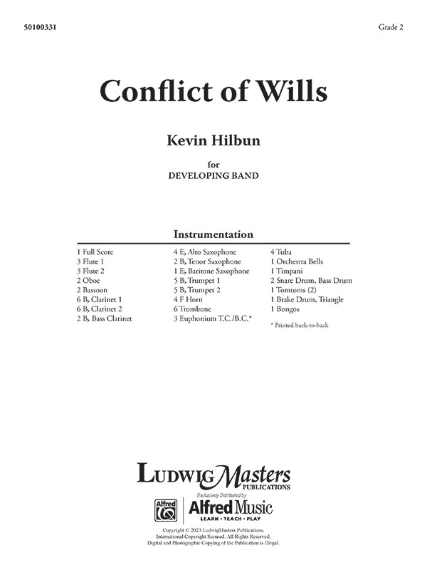 Conflict Of Wills Score