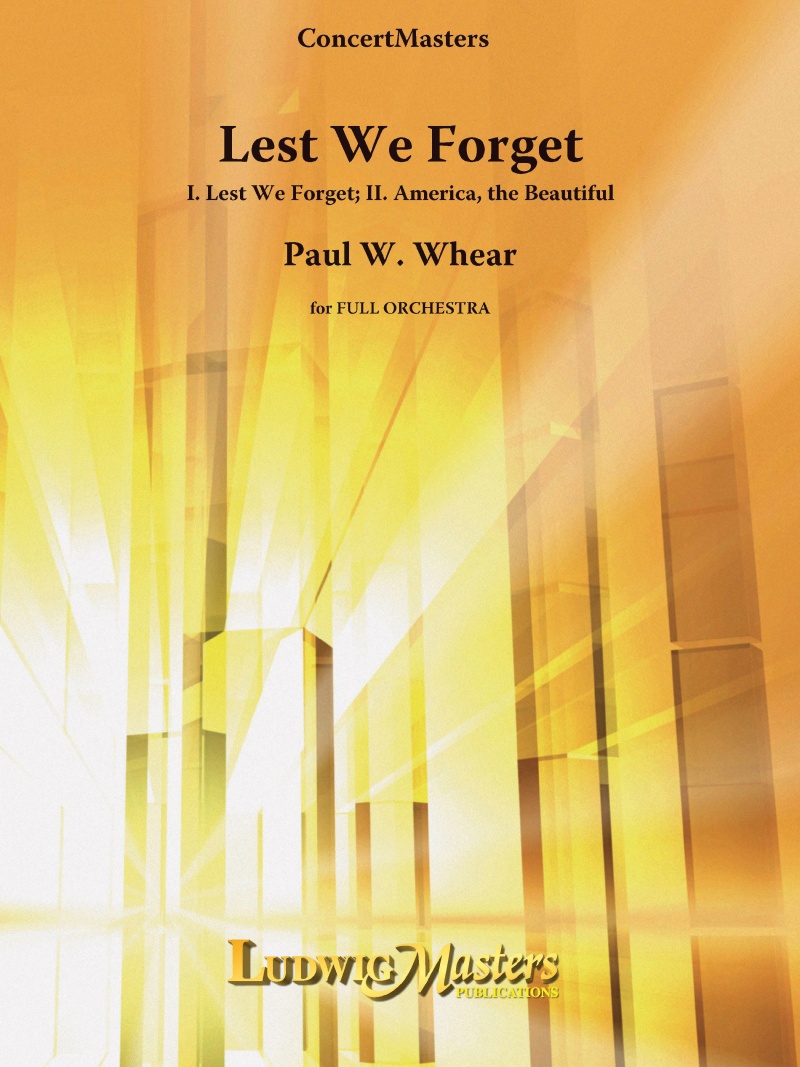 Lest We Forget Full Score